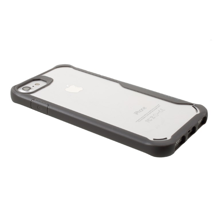IPAKY Drop-proof PC + TPU Combo Back Cover for iPhone 8/7/SE 2 (2020) - Grey-4