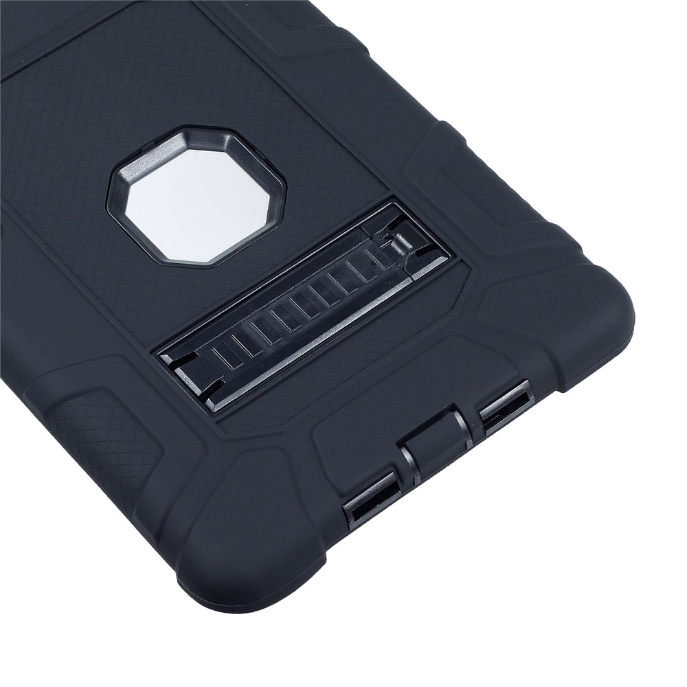 Shock-proof TPU + PC Hybrid Back Case with Kickstand for iPad Pro 9.7 inch - Black-7
