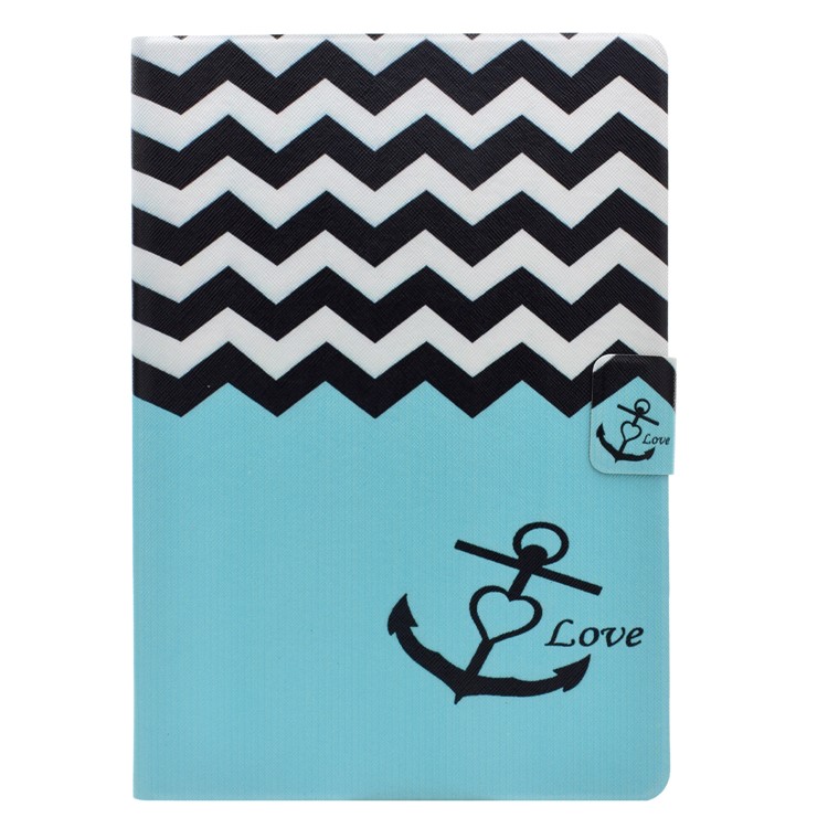 Auto Wake and Sleep Pattern Printing Flip Leather Stand Tablet Case with Card Slot for iPad Pro 10.5 inch (2017) - Love Anchor-2