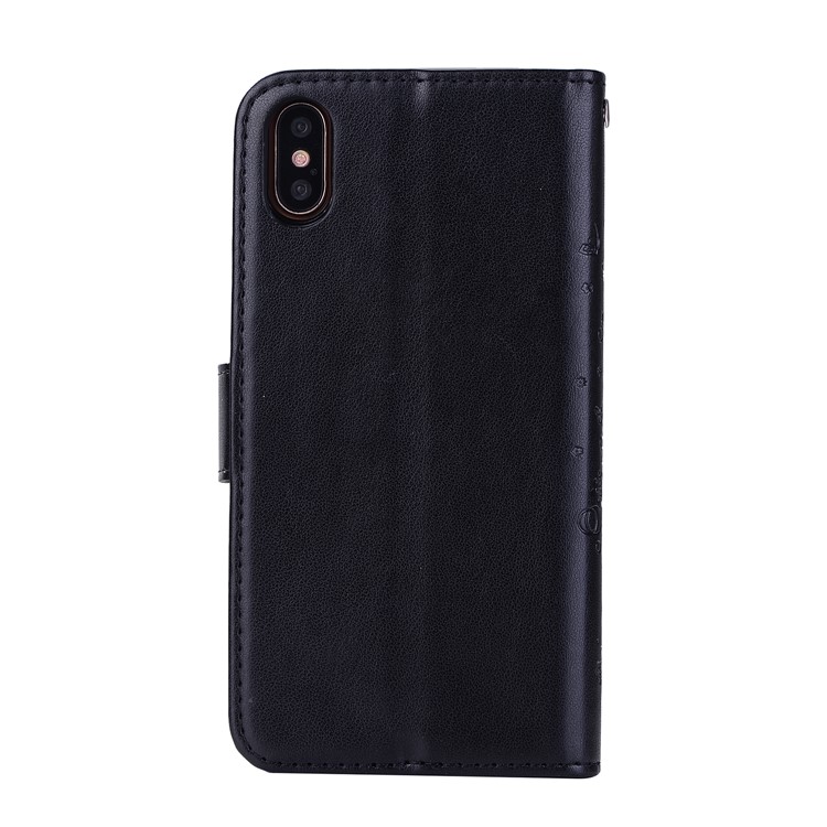 For iPhone 8 2-in-1 Detachable Imprint Dancing Girl Phone Leather Stand Wallet Shell - Blank-3