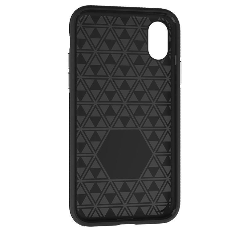 For iPhone 8 Double Protection Rigid Texture PC + TPU Hybrid Cover - Black-10