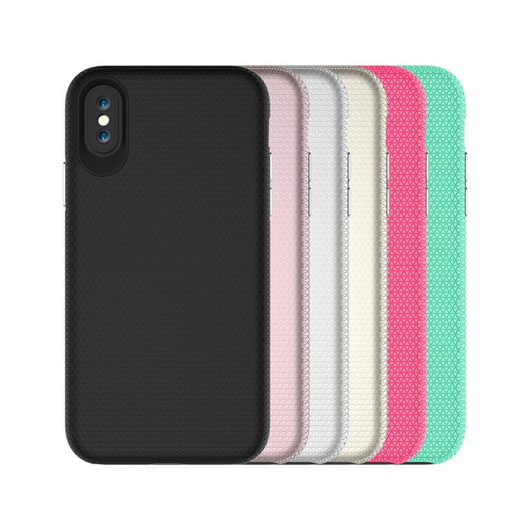 For iPhone 8 Double Protection Rigid Texture PC + TPU Hybrid Cover - Black-11