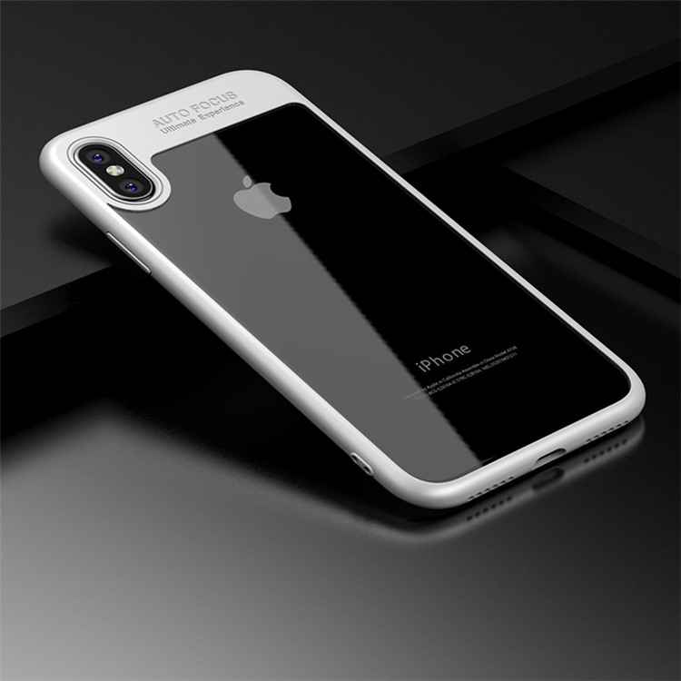 

IPAKY TPU Рамка + Прозрачная Акриловая Гибридная Крышка Телефона Для Iphone X 5.8 Inch - Белый, iPhone X