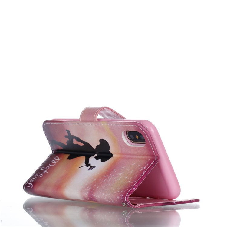 Pattern Printing Wallet Leather Stand Flip Case for iPhone 8 - Make a Wish-5