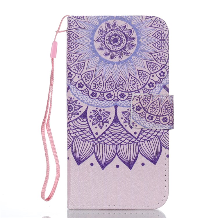 

Pattern Printing Stand Leather Wallet Protective Cover for iPhone X/XS 5.8 inch - Mandala Pattern