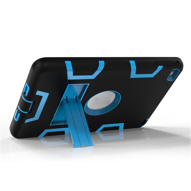 Kickstand PC Silikon Hybrid Rüstung Verteidiger Fall Shell Für Ipad Mini 4 - Schwarz / Baby Blau-6