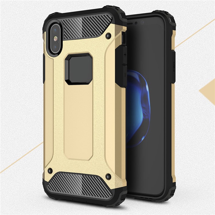 Для iphone x 5.8 дюймовый 2-в-1 гибридный пластик