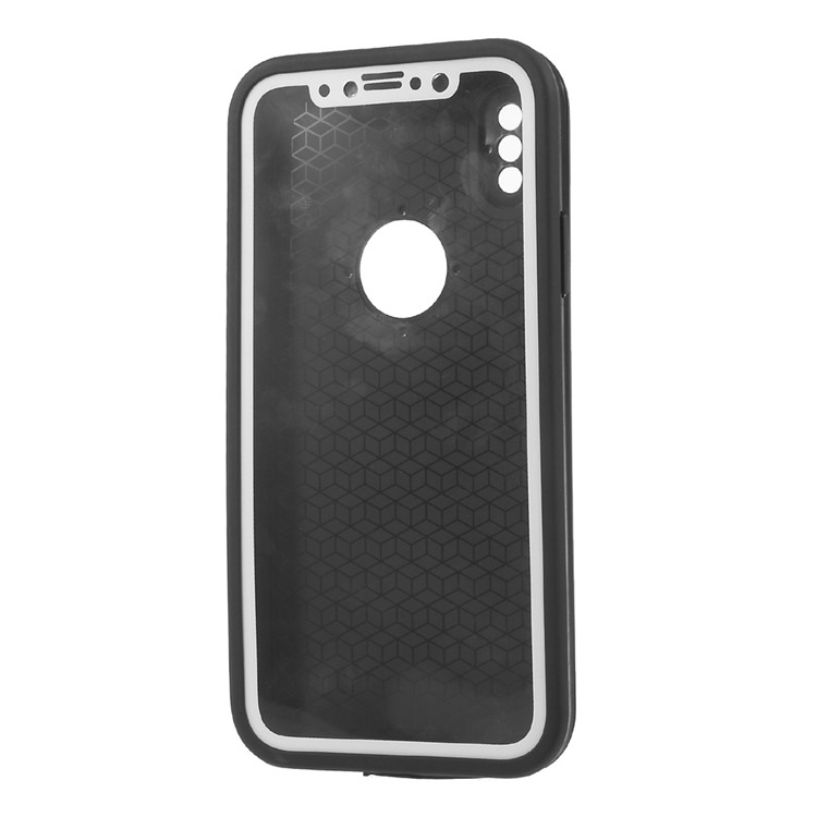 For iPhone 8 Snap-on Daily Waterproof PC TPU Protector Phone Case - Black-2