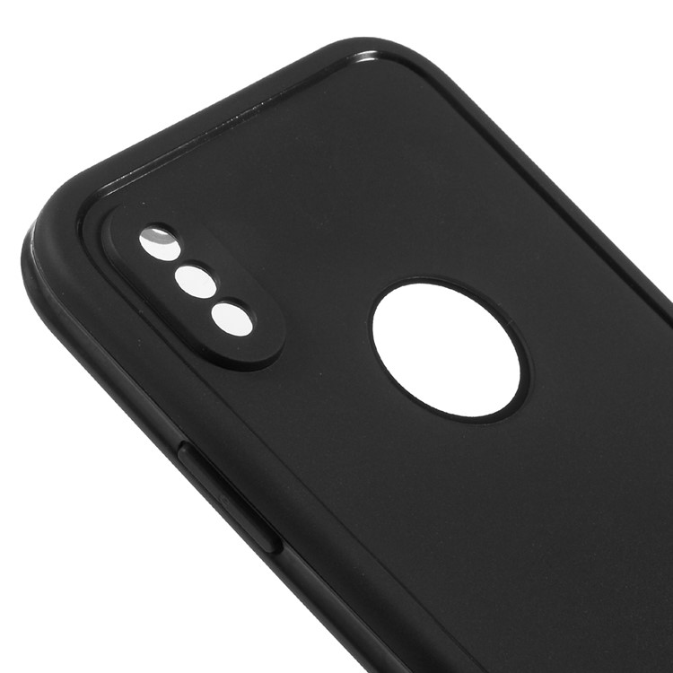 For iPhone 8 Snap-on Daily Waterproof PC TPU Protector Phone Case - Black-4