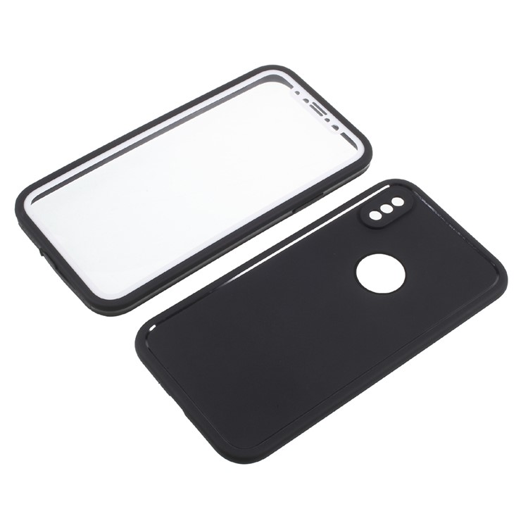 For iPhone 8 Snap-on Daily Waterproof PC TPU Protector Phone Case - Black-6
