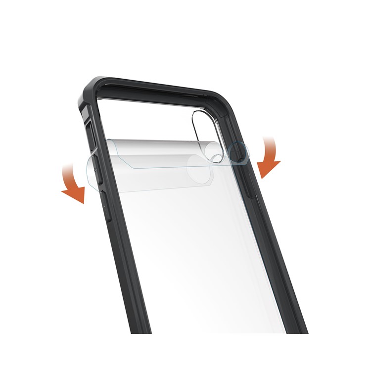 TPU + Transparent Acrylic Mobile Phone Case for iPhone 8 - Black-5
