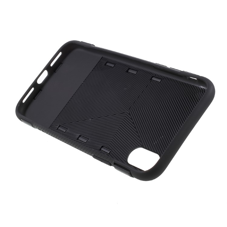 Anti-skid 360 Degree Rotation Hybrid PC + TPU Kickstand Phone Case for iPhone 8 - Black-8