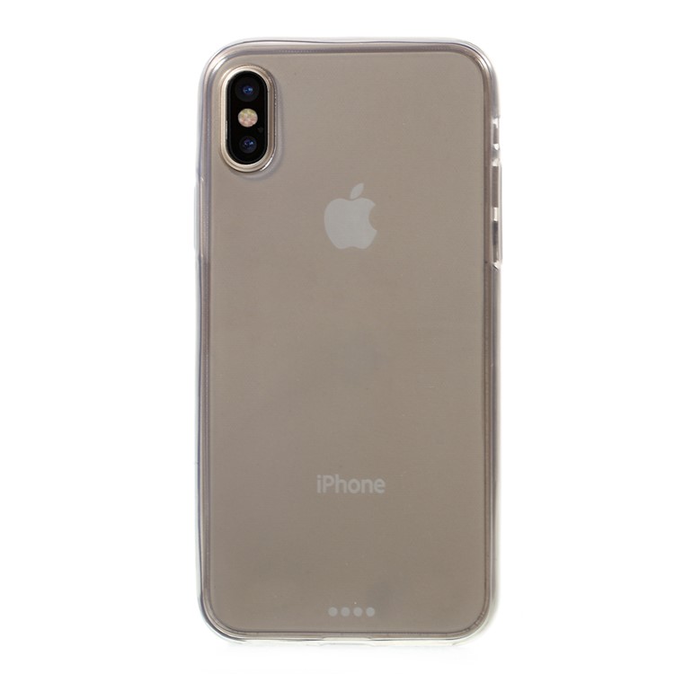 PC Bumper + Clear TPU Back Case for iPhone 8 - Grey-2