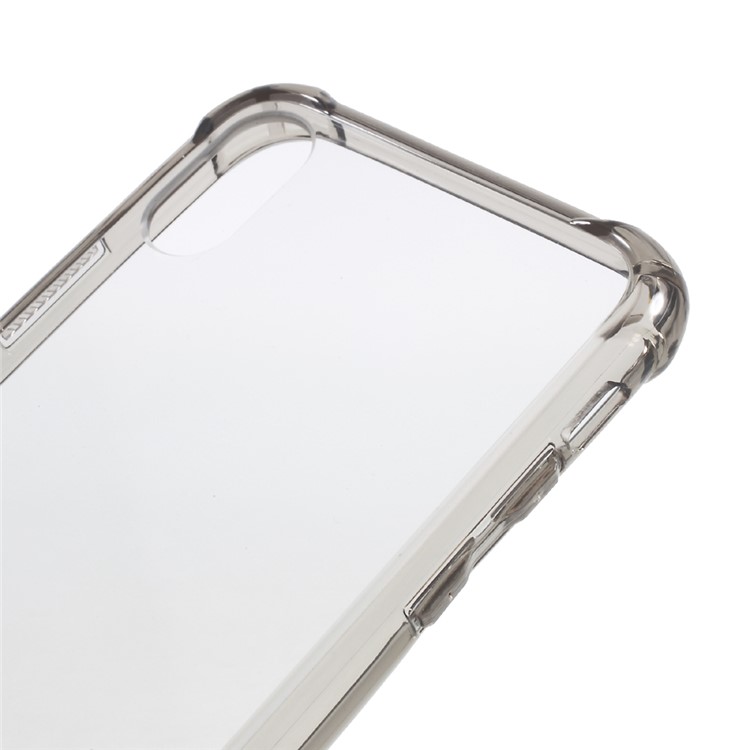 Clear Acrylic Back + Soft TPU Edge Hybrid Phone Case for iPhone 8 - Black-4