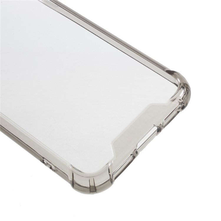 Clear Acrylic Back + Soft TPU Edge Hybrid Phone Case for iPhone 8 - Black-5