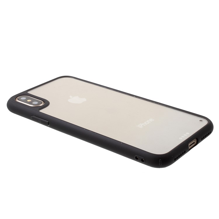 Flexible TPU + PC Back Plate Hybrid Phone Case for iPhone 8 - Black-3