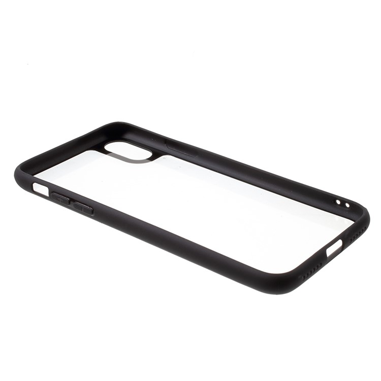 Flexible TPU + PC Back Plate Hybrid Phone Case for iPhone 8 - Black-4