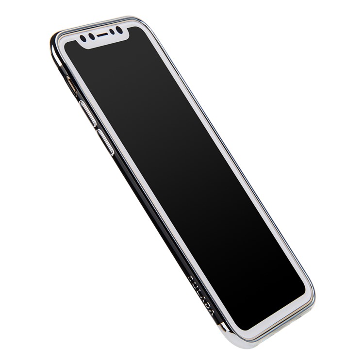 SULADA for iPhone 8 Electroplating Soft TPU Cell Phone Back Case - Black-2