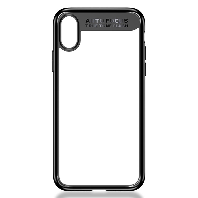 USAMS Mant Series Phone Case for iPhone 8 (Clear PC + Soft TPU Edges) - Black-10