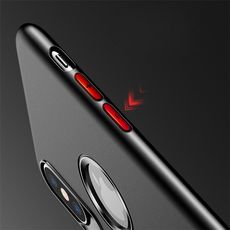 USAMS Muze Series Anti-fingerprint Soft Matte TPU Back Case for iPhone 8 - Black-10