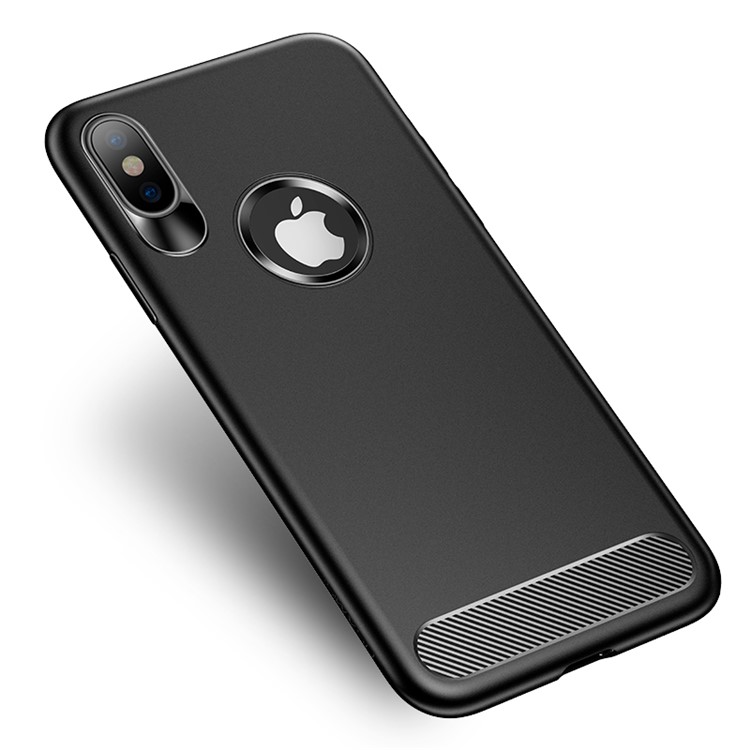 USAMS Muze Series Anti-fingerprint Soft Matte TPU Back Case for iPhone 8 - Black-2