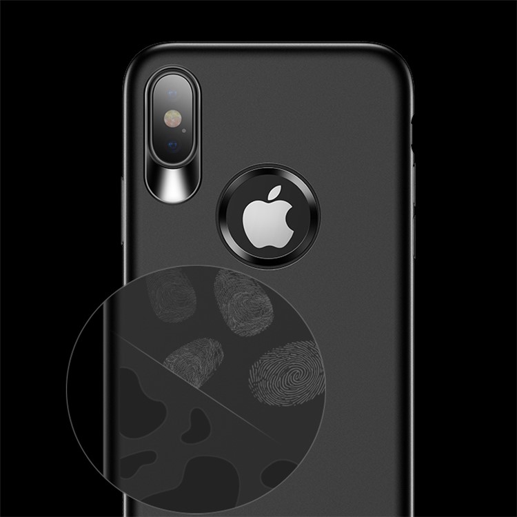 USAMS Muze Series Anti-fingerprint Soft Matte TPU Back Case for iPhone 8 - Black-5