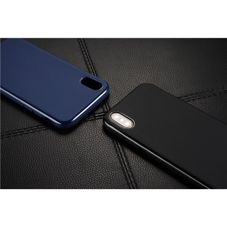 Мобильный Чехол SULADA TPU Для Iphone X / 10 5,8-дюймовый Встроенный Магнитный Держатель Металлический Лист - Черный-12