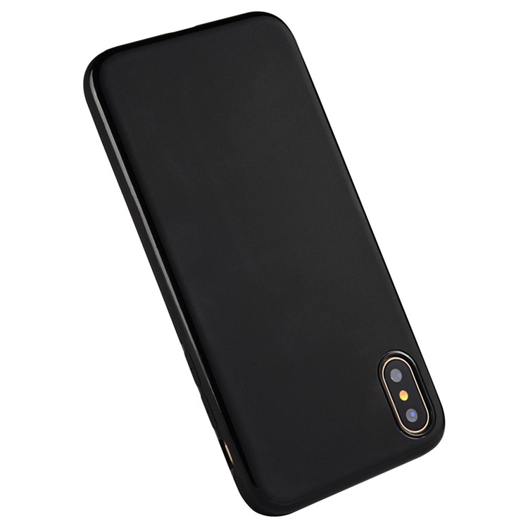 Мобильный Чехол SULADA TPU Для Iphone X / 10 5,8-дюймовый Встроенный Магнитный Держатель Металлический Лист - Черный-4