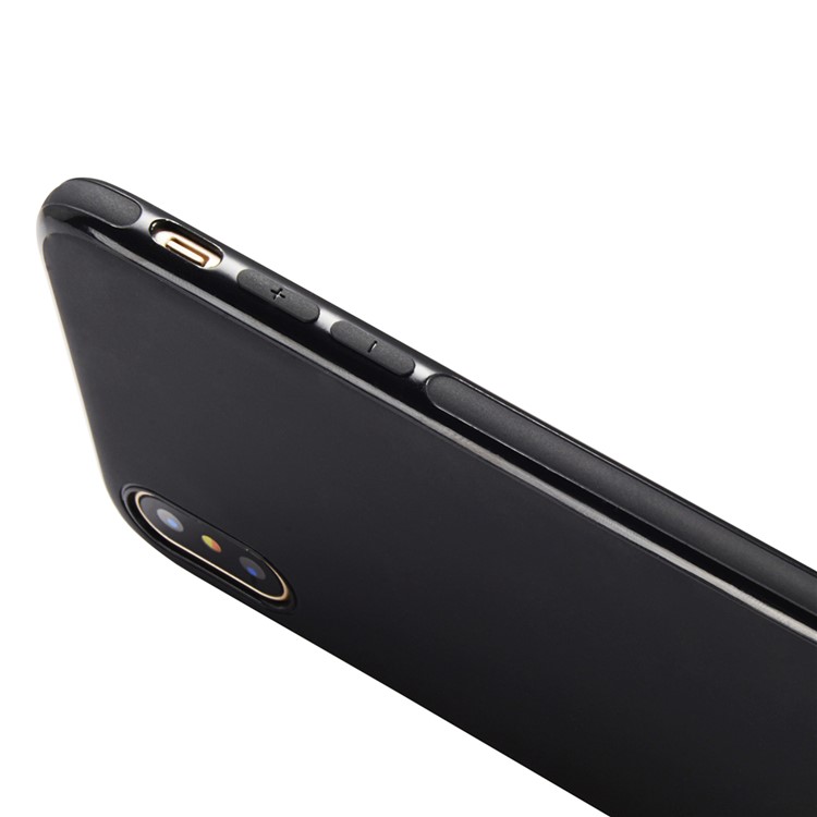 Мобильный Чехол SULADA TPU Для Iphone X / 10 5,8-дюймовый Встроенный Магнитный Держатель Металлический Лист - Черный-7