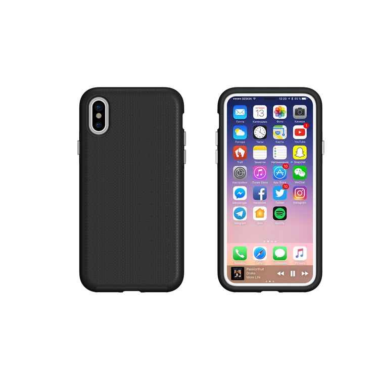 Anti-skid Hybrid PC + TPU Armor Mobile Casing for iPhone 8 - Black-2
