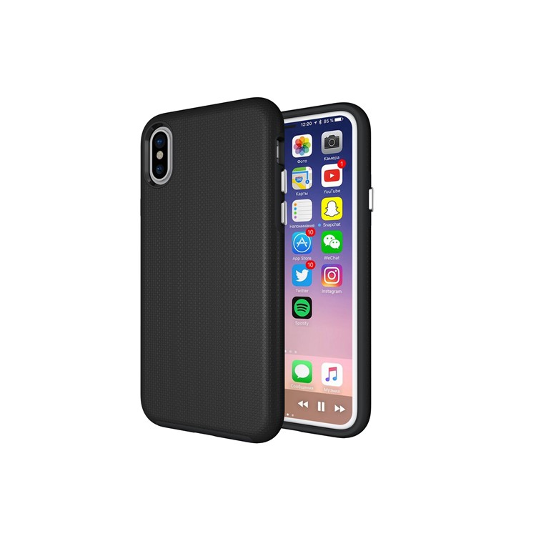 Anti-skid Hybrid PC + TPU Armor Mobile Casing for iPhone 8 - Black-3