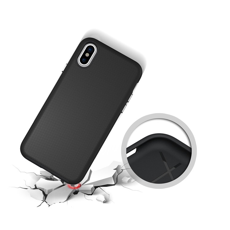 Anti-skid Hybrid PC + TPU Armor Mobile Casing for iPhone 8 - Black-9