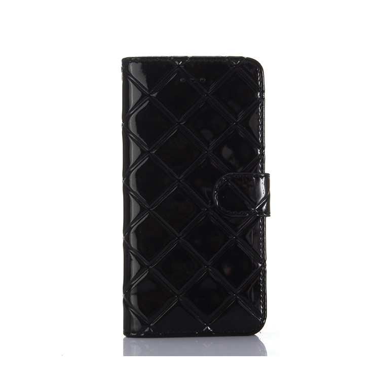 For iPhone 8 Detachable 2-in-1 Inner TPU Grid Pattern Leather Wallet Case - Black-1