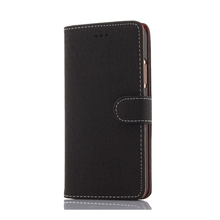 Detachable 2-in-1 Leather Wallet Phone Case for iPhone 8 - Black-1
