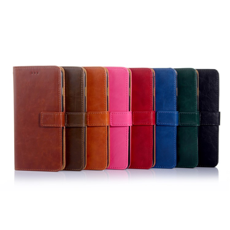 Detachable 2-in-1 Leather Wallet Case for iPhone 8 - Brown-8