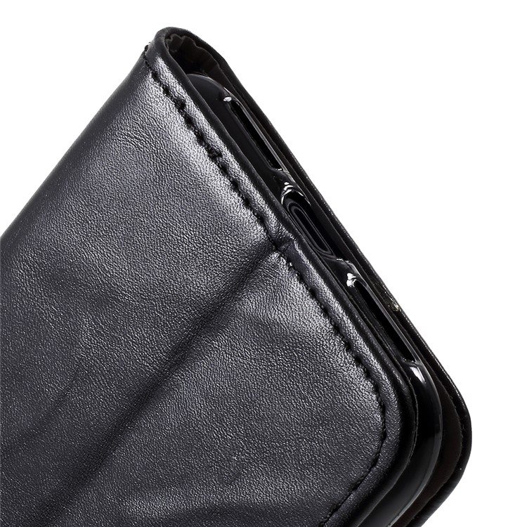 Vintage Style Card Holder Stand Leather Phone Case for iPhone 8 - Black-8