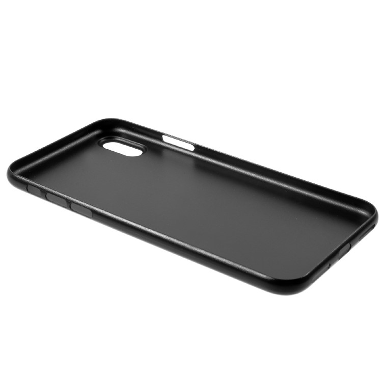 COBLUE Rubberized Super Slim PC Protection Back Cover + Screen Protector Film for iPhone 8 - Black-4