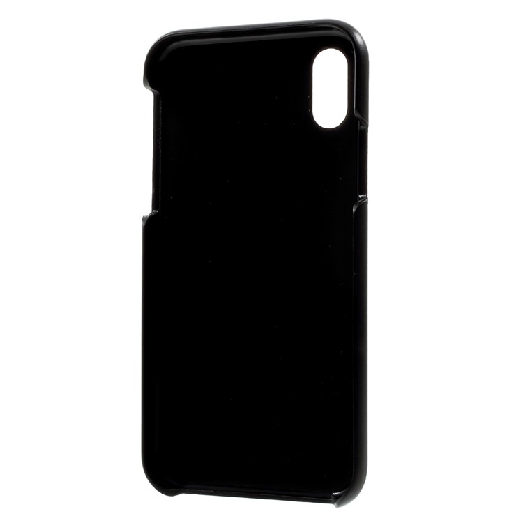 Concave-convex Stripe Hard Protection Case for iPhone 8 - Black-6