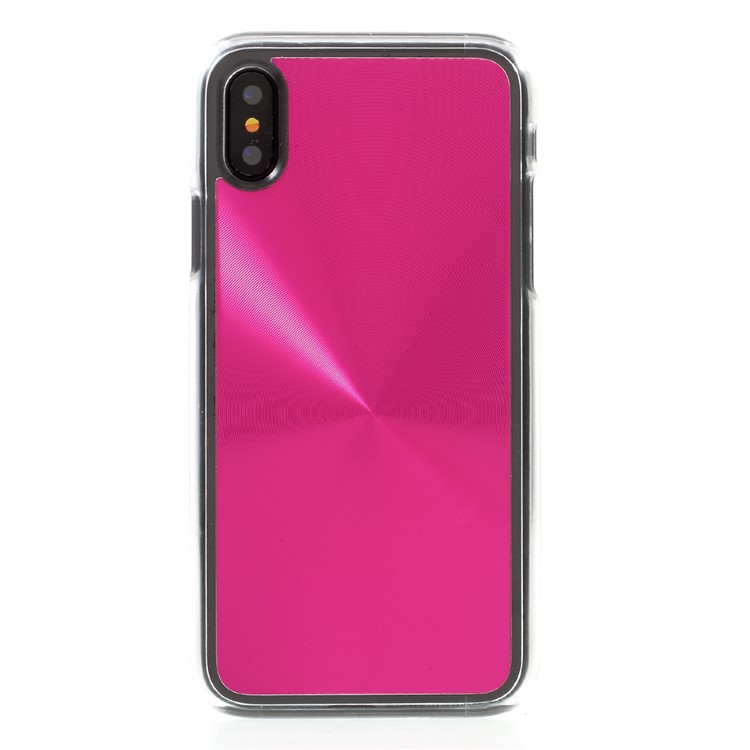 CD Veins Metal Skin Hard Back Case for iPhone 8 - Rose-2