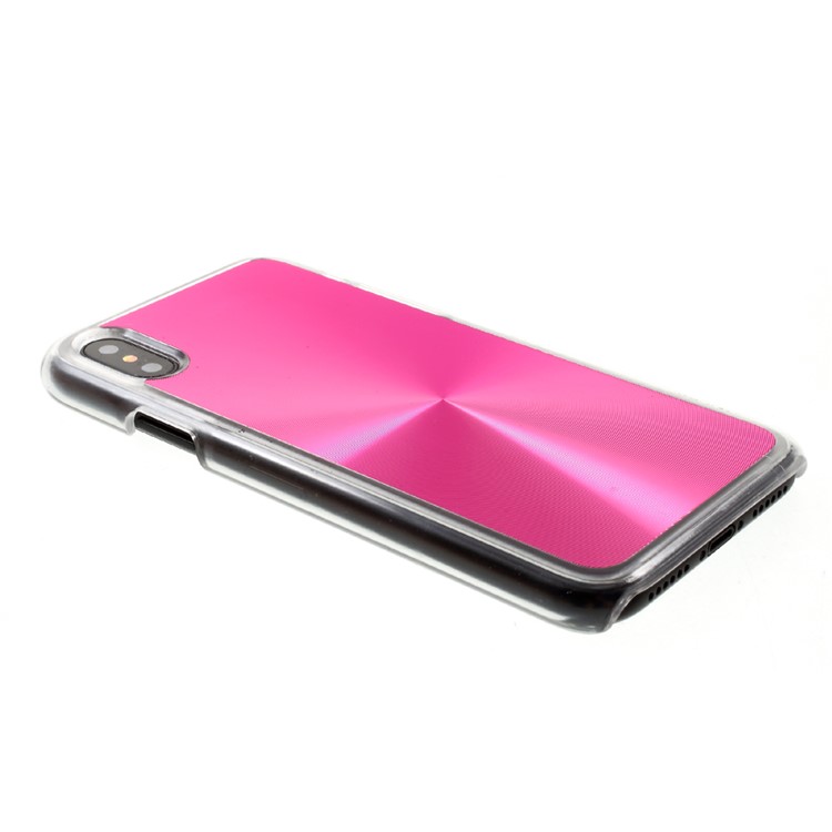 CD Veins Metal Skin Hard Back Case for iPhone 8 - Rose-3
