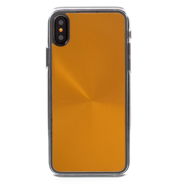 

CD-жилы Металлический Кожаный Жесткий Чехол Для ПК Для Iphone X 5.8 Inch - Золото, iPhone X