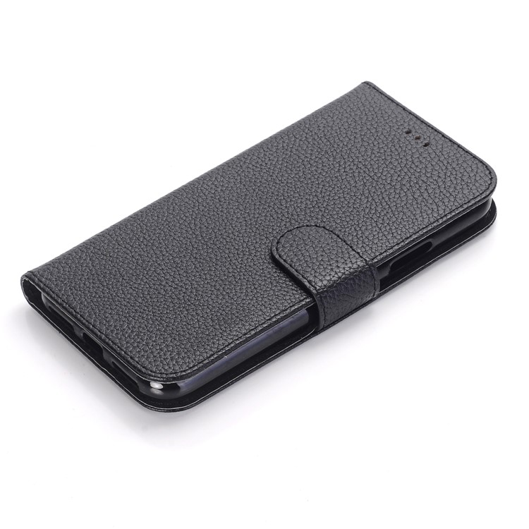 For iPhone 8 Litchi Grain Stand Wallet Leather Flip Case - Black-7