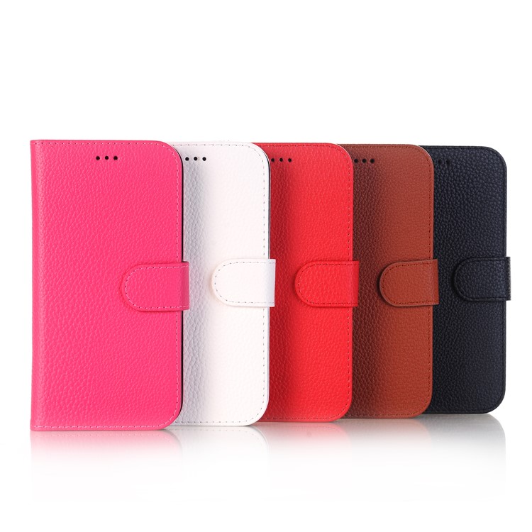 For iPhone 8 Litchi Grain Stand Wallet Leather Flip Case - Black-8