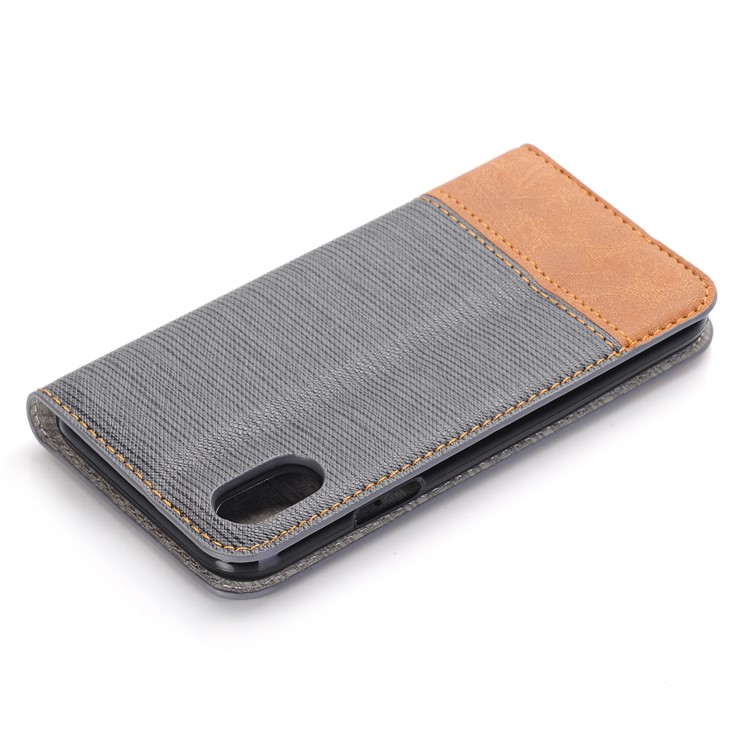 Toothpick Texture Flip Leather Wallet Case with Stand for iPhone 8 - Grey-7