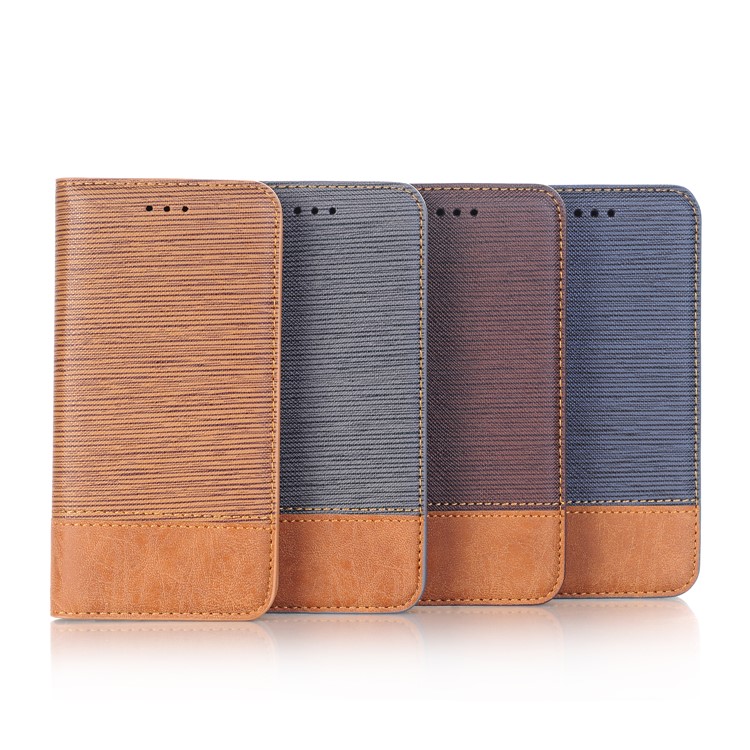 Toothpick Texture Flip Leather Wallet Case with Stand for iPhone 8 - Grey-8