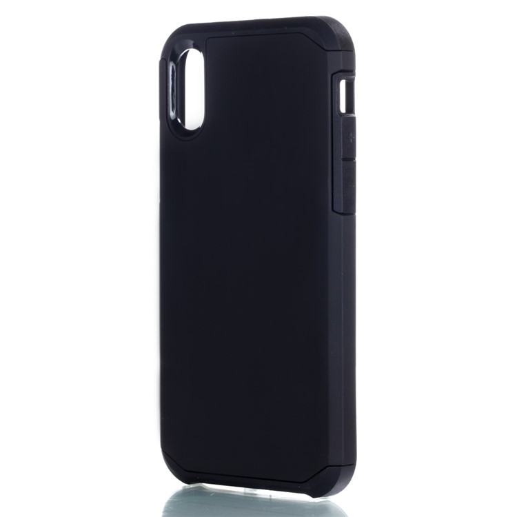 Armor PC + TPU Hybrid Cell Phone Case for iPhone 8 - Black-2