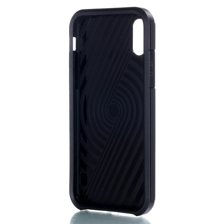 Armor PC + TPU Hybrid Cell Phone Case for iPhone 8 - Black-3