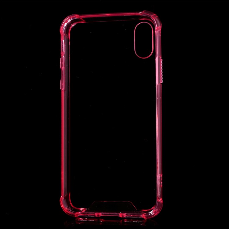 Scratch-proof PC + Anti-yellowing Bayer 3695 TPU Hybrid Case for iPhone 8 - Pink-4