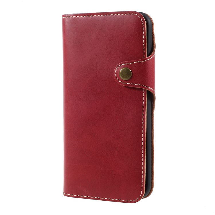 

PU Leather Cell Phone Case for iPhone X 5.8 inch - Red, iPhone Xs