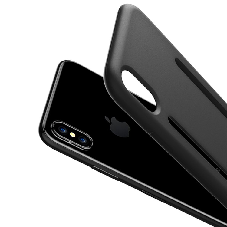 For iPhone 8 Shockproof Silicone Shell Cover - Black-4